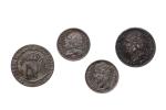 LOT : 1/2 franc 1823 A (TTB+/SUP), 1/4 franc 1824...