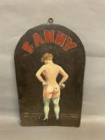 ECOLE FRANCAISE ver 1900, "Fanny", Huile sur panneau en bois...