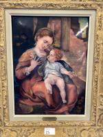 FAURE, Limoges France. "Vierge à l'Enfant d'après le Corrège". Email...