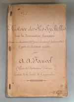 FAUVEL (. A.) Manuscrit original : Histoire des ISLES SEYCHELLES,...