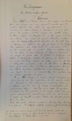 FAUVEL (A. A.) Manuscrit autographe intitule «  LE TRANSSINIEN, et...