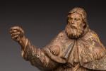 Saint Jacques de Compostelle. HAUT-RELIEF sculpté sur bois à décor...