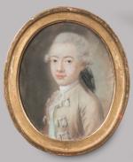 ECOLE FRANCAISE du XVIIIe siècle, "Portraits d'Isaac Jundt et de...