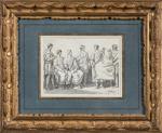 Jacques-Louis DAVID
(Paris 1748  Bruxelles 1825)
Six hommes, deux assis, les...