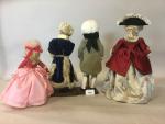 Lot de 4 poupées vendues en l'état,
-Thérence de Cheverny, «...