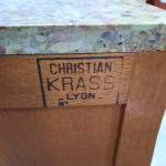 Christian KRASS (1868-1957) 
COMMODE galbée en  bois laqué de...