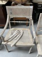 SALON de JARDIN en bois composé de 3 fauteuils, 3...