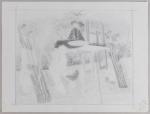 Gabriel GOUTTARD (1927-2015). "Cours de dessin". Dessin sur papier. 
18...