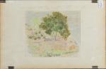 Gabriel GOUTTARD (1927-2015). "Paysage à l'arbre". Pastel sur papier, signé...