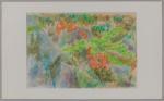 Gabriel GOUTTARD (1927-2015). "Parterre de fleurs". Pastel sur papier, signé...