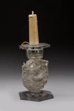 Lalique France
Chandelier modèle « Mésanges » en verre moulé pressé....