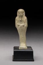 OUSHEBTI inscrit
Egypte, Basse époque, 664-332 av JC
Faience verte
H : 11...