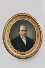 Alexis Joseph PERIGNON
(Paris 1806- 1882)
"Portrait d'homme".
Pastel sur papier.
62 x 41...