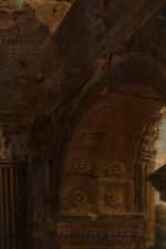 Attribué à Jean LEMAIRE dit LEMAIRE-POUSSIN 
(1598-1659)
Paysage au crépuscule avec...