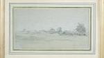 Jean Aimé SAINT-CYR GIRIER (1837-1911). " Etude de paysage "....