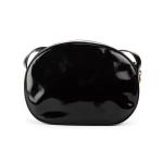 CELINE - SAC modèle "Oval" en cuir vinyl noir agrément...