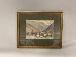 Joannès DREVET (1854-1940), « Thorens », aquarelle signée en bas à droite...