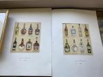 Deux CHROMOLITHOGRAPHIES vers 1930 : « Alcools ».