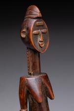 CÔTE d'IVOIRE. Ancienne statuette Koulango en bois belle patine brune.H....