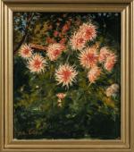 Hélier COSSON (1897-1976)
Parterre de dahlias.
Huile sur toile.
Signé en bas à...