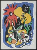 Fernand LEGER (1881-1955)
Le Roi de coeur.
Lithographie en couleur.
Porte la signature...