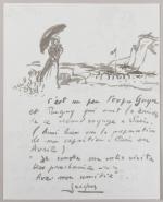 Jacques TRUPHEMUS (1922-2017)
Lettre autographe de Jacques Truphémus illustrée de deux...