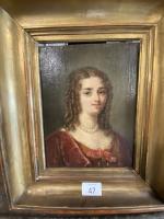 ECOLE FRANCAISE début du XVIIIe siècle, "Portrait de marquise" Huile...