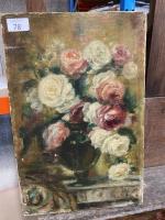 Suiveur de François VERNAY, "Bouquet de roses", Huile sur toile41...