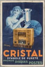 « Cristal symbole de pureté »
Affiche lithographique. Bordures abimées, pliures,...