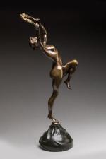 « Danseuse nue à la couronne »
Sujet en bronze à...