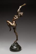 « Danseuse nue à la couronne »
Sujet en bronze à...