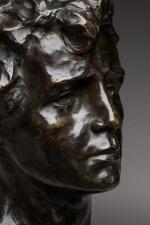 Victor Demanet (1895-1964)
« Buste d'homme »
Sujet en bronze à patine...