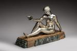 Etienne Forestier
« Jeune femme à l'oiseau »
Sujet en bronze à...