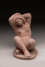 Georges Caseblanque (1906-1995)
« Femme nue »
Sujet en terre cuite patinée....