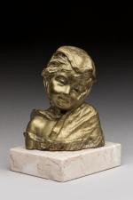 Charlotte Monginot (1872- ?)
« Fillette voilée »
Sujet en bronze à...