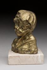 Charlotte Monginot (1872- ?)
« Fillette voilée »
Sujet en bronze à...