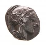 ATHENES. TETRADRACHME en argent (449-413) : TÊTE D ATHENA ...
