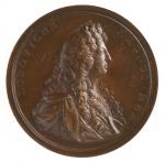 LOUIS XIV :(1643-1715) : Grande medaille en bronze (84 mm)...