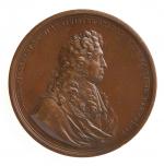 LOUIS XIV : Medaille de COLBERT en bronze par ROUSSEL...