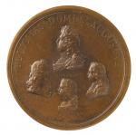 LOUIS XIV : Grande medaille par ROUSSEL avec la famille...