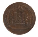 LOUIS XIV : Medaille sur le maitre autel de NOTRE...