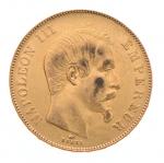 Une PIECE de 50 FRANCS or 1856 Napoléon III.