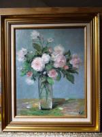 D'après Marcel DYF (1899-1985). "Bouquet". Procédé de reproduction sur toile....