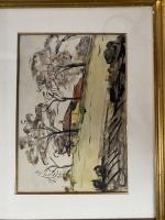 Lucien MAINSSIEUX (1885-1958), "Campagna vicino a San Paolo", aquarelle signée...