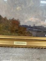 Anthelme BERGERON (XIXe -XXe siècle), « Paysage », huile sur panneau. 21...