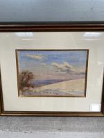Luc BARBIER (1903-1989), « Paysage », aquarelle signée en bas à droite....