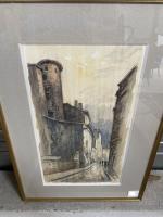 Luc BARBIER (1903-1989), « Montée Saint-Barthélemy », aquarelle signée en bas à...