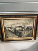 Nicolas SOKOLOFF (1899-1985), « Pont Bonaparte », aquarelle signée en bas à...