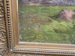 ECOLE FRANCAISE du XIXe, BOURGEY, « Paysage », huile sur toile signée...