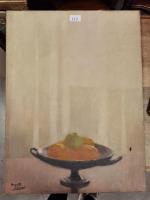 Huguette Carrand
"Nature morte aux oranges"
Huile sur toile, 60 x 46cm